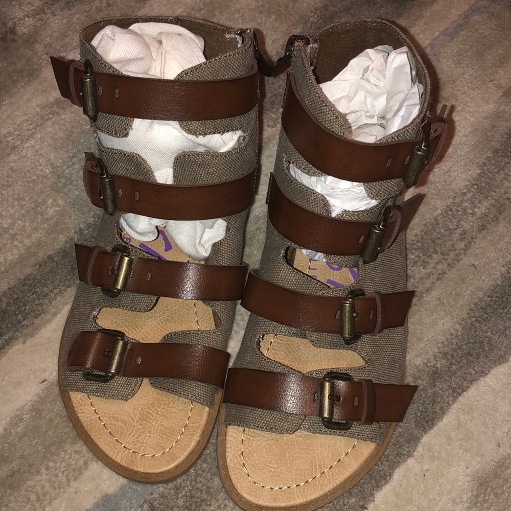 Blowfish Brown Strappy Sandals